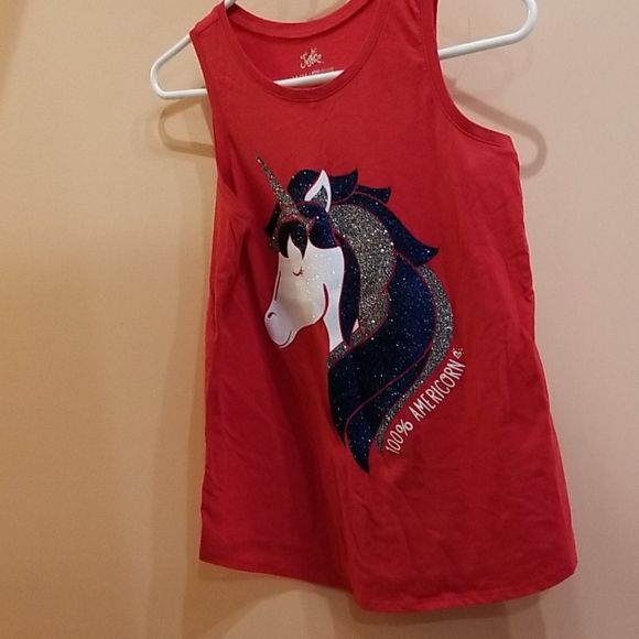 2for$16 Girls sleeveles t-shirt Red 14 - Picture 2 of 4